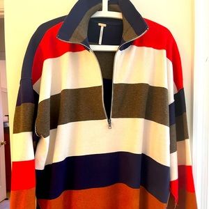 Free People coastal stripe pullover
